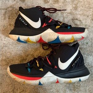 Men's Nike FRIENDS (I’ll Be There for You)Black Athletic Shoes with Red Accents